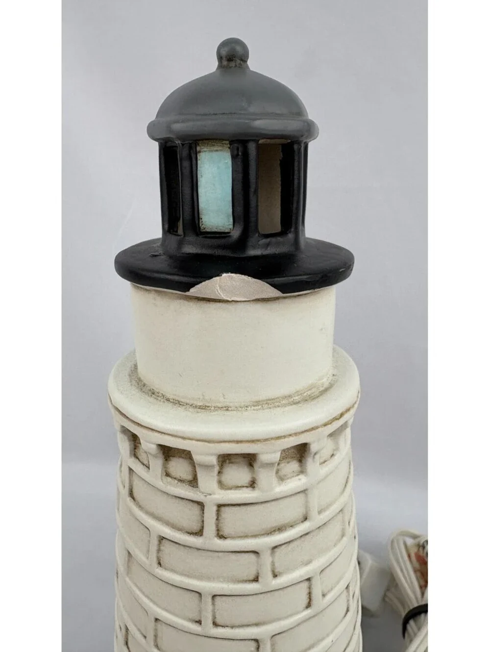 Vintage 1993 Geo. Z. Lefton Cana Island Lighthouse Accent Lamp 01117